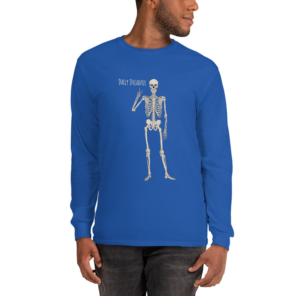 royal "Peace Out" Skelly Long Sleeve Shirt