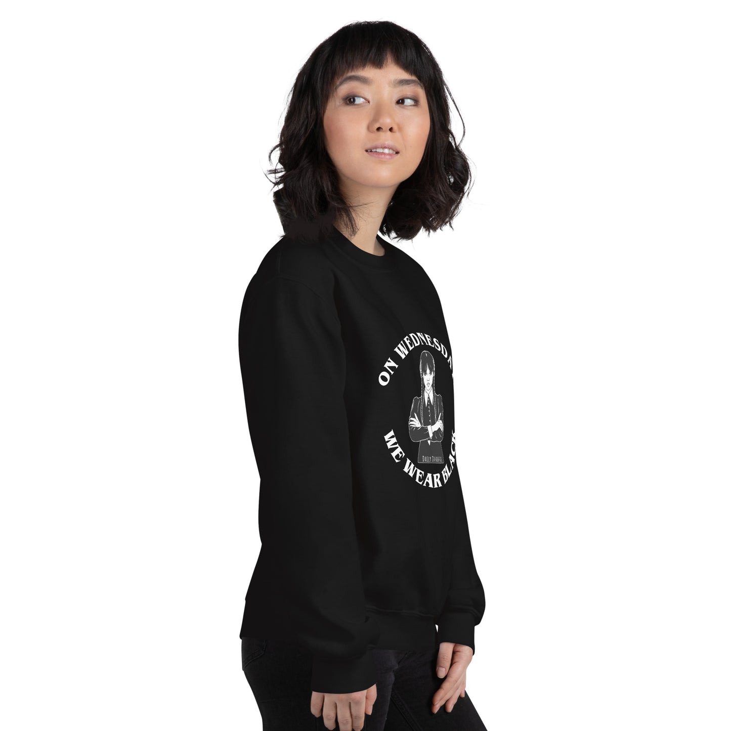 On Wednesdays We Wear Black Unisex Sweatshirt