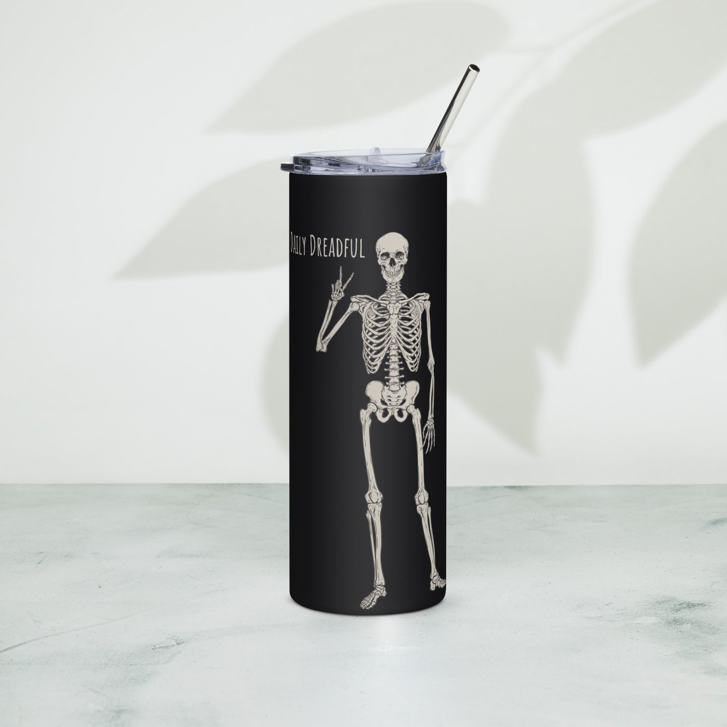 "Peace Out Skelly" Stainless Steel Tumbler