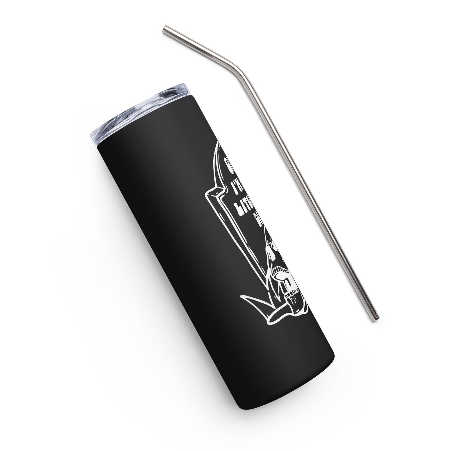 "OMG Dead" Stainless Steel tumbler from Daily Dreadful