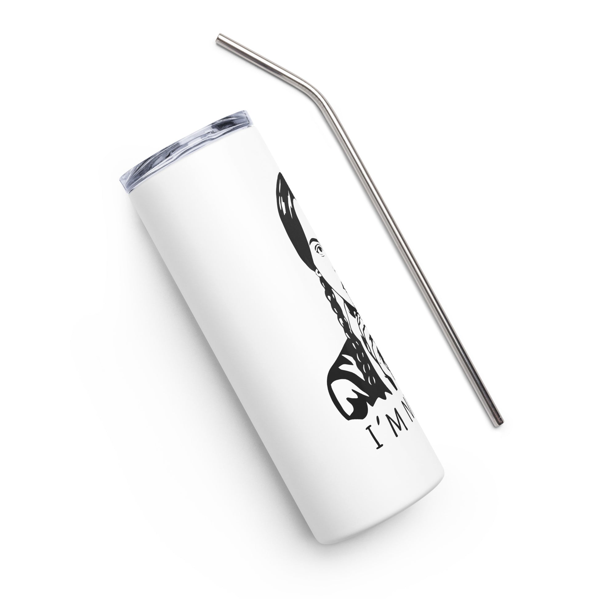 I'm Not Perky Wednesday Addams Family stainless steel tumbler