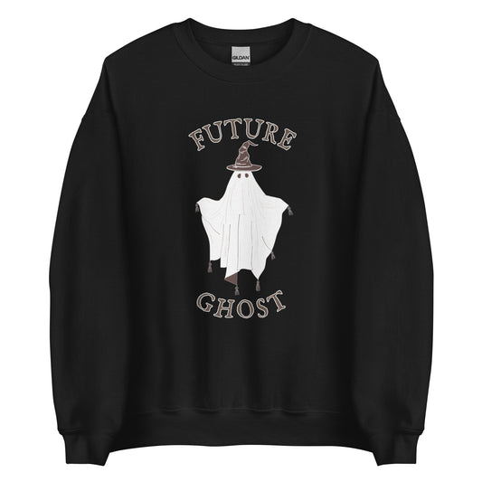 black unisex future ghost sweatshirt