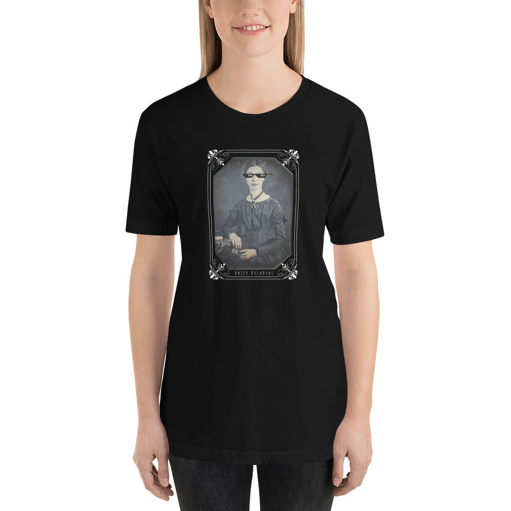 black "Thug Emily Dickinson" Unisex t-shirt from Daily Dreadful