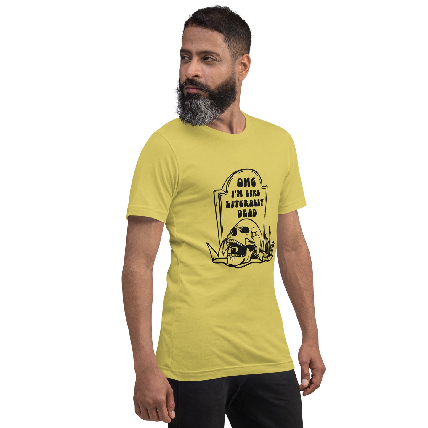 strobe yellow "OMG Dead" t-shirt, tee, tee shirt from Daily Dreadful