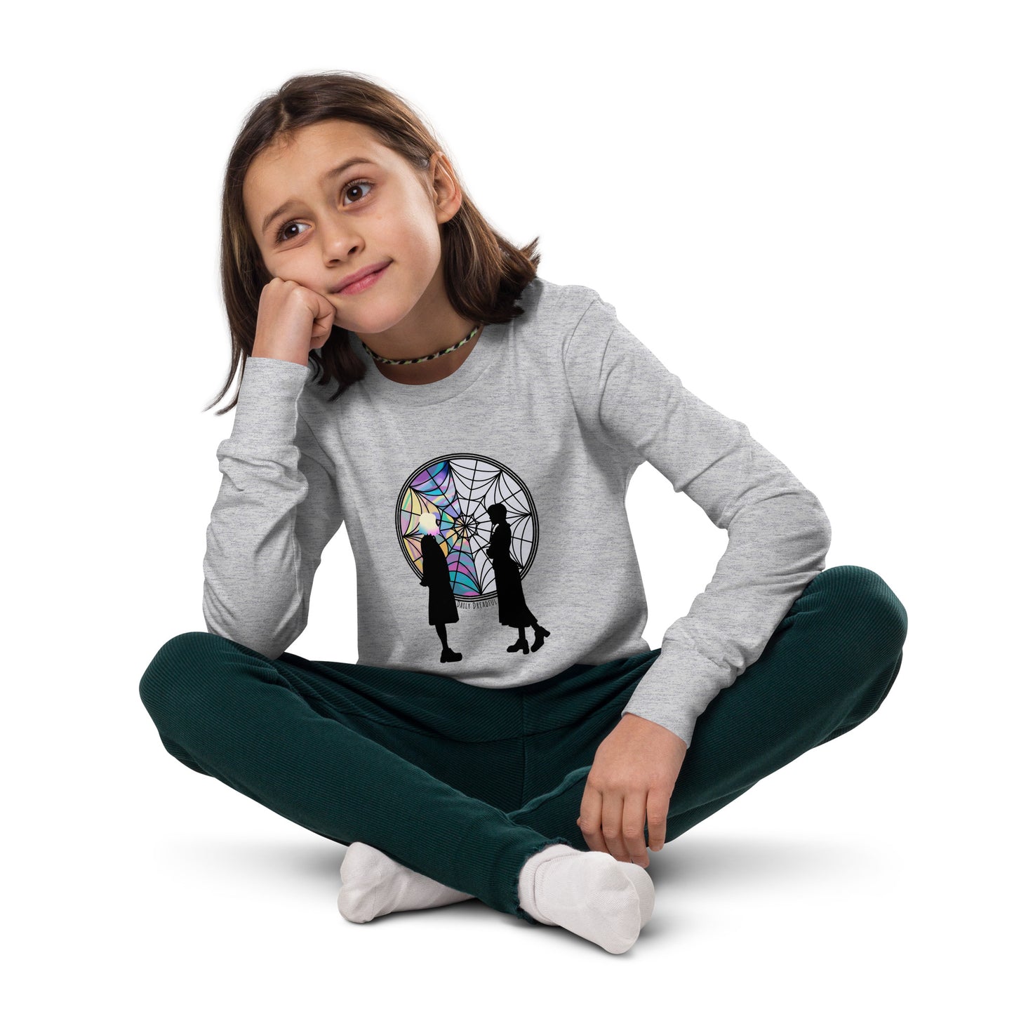 "Wednesday Addams and Enid Youth" long sleeve tee from Daily Dreadful