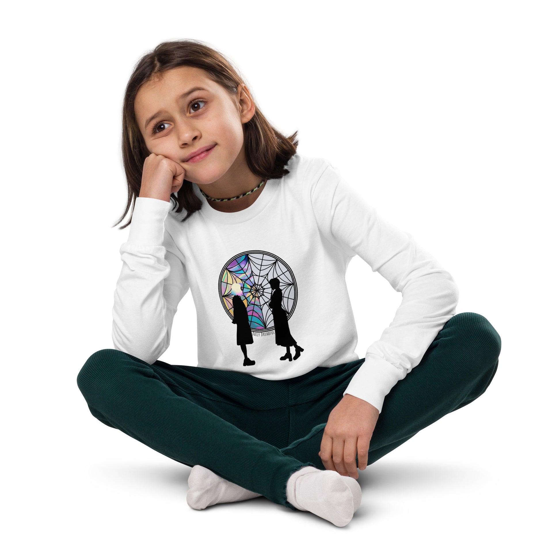"Wednesday Addams and Enid Youth" long sleeve tee from Daily Dreadful