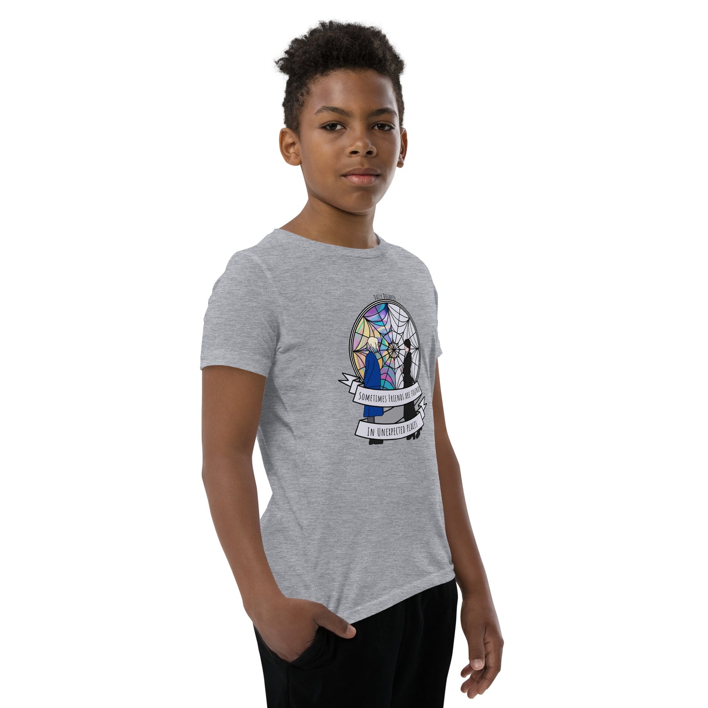 athletic heather "BFF's" Youth Short Sleeve T-Shirt from Daily Dreadful