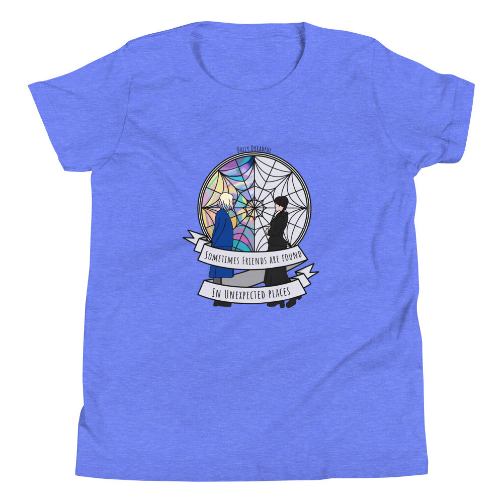 heather columbia blue "BFF's" Youth Short Sleeve T-Shirt from Daily Dreadful