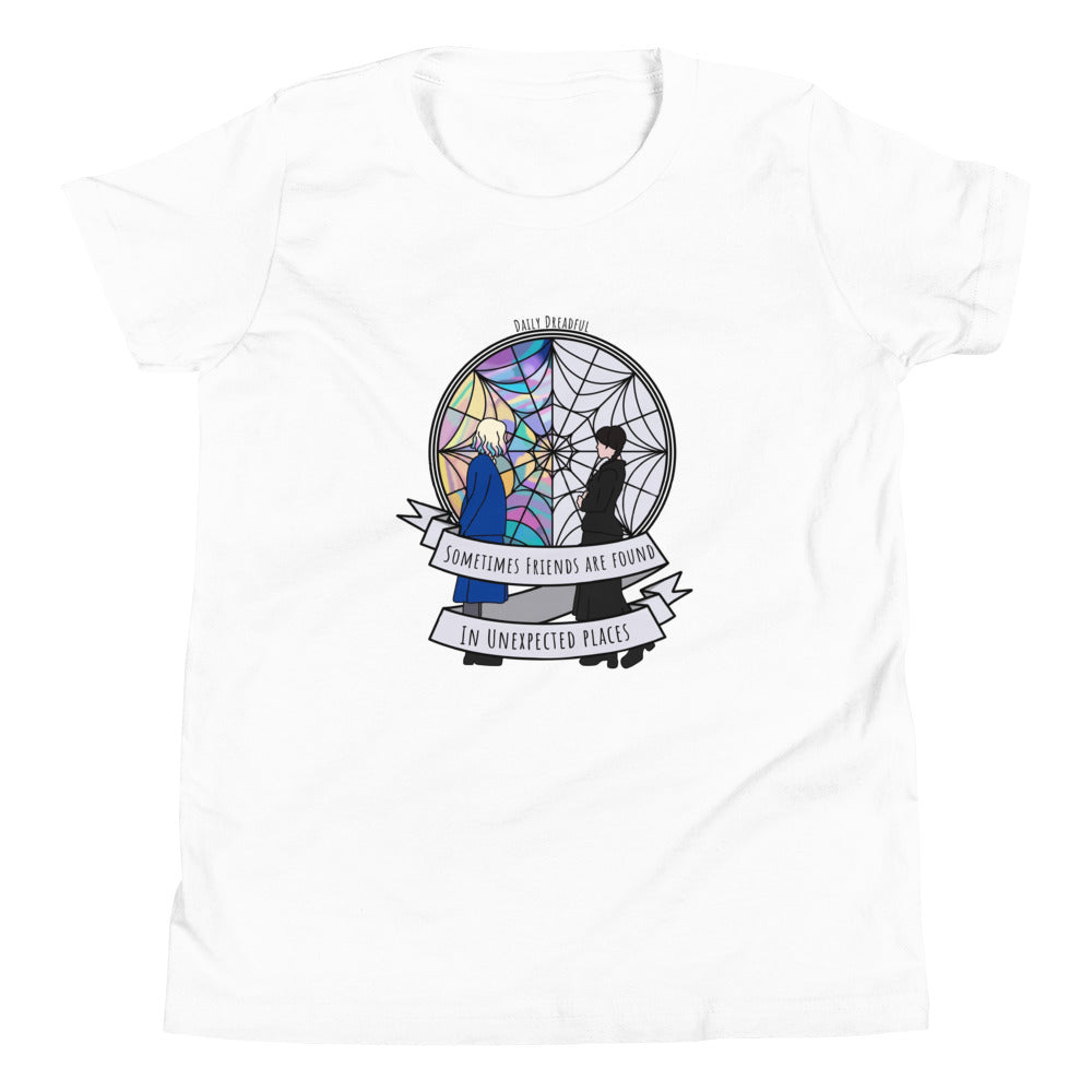 white "BFF's" Youth Short Sleeve T-Shirt from Daily Dreadful