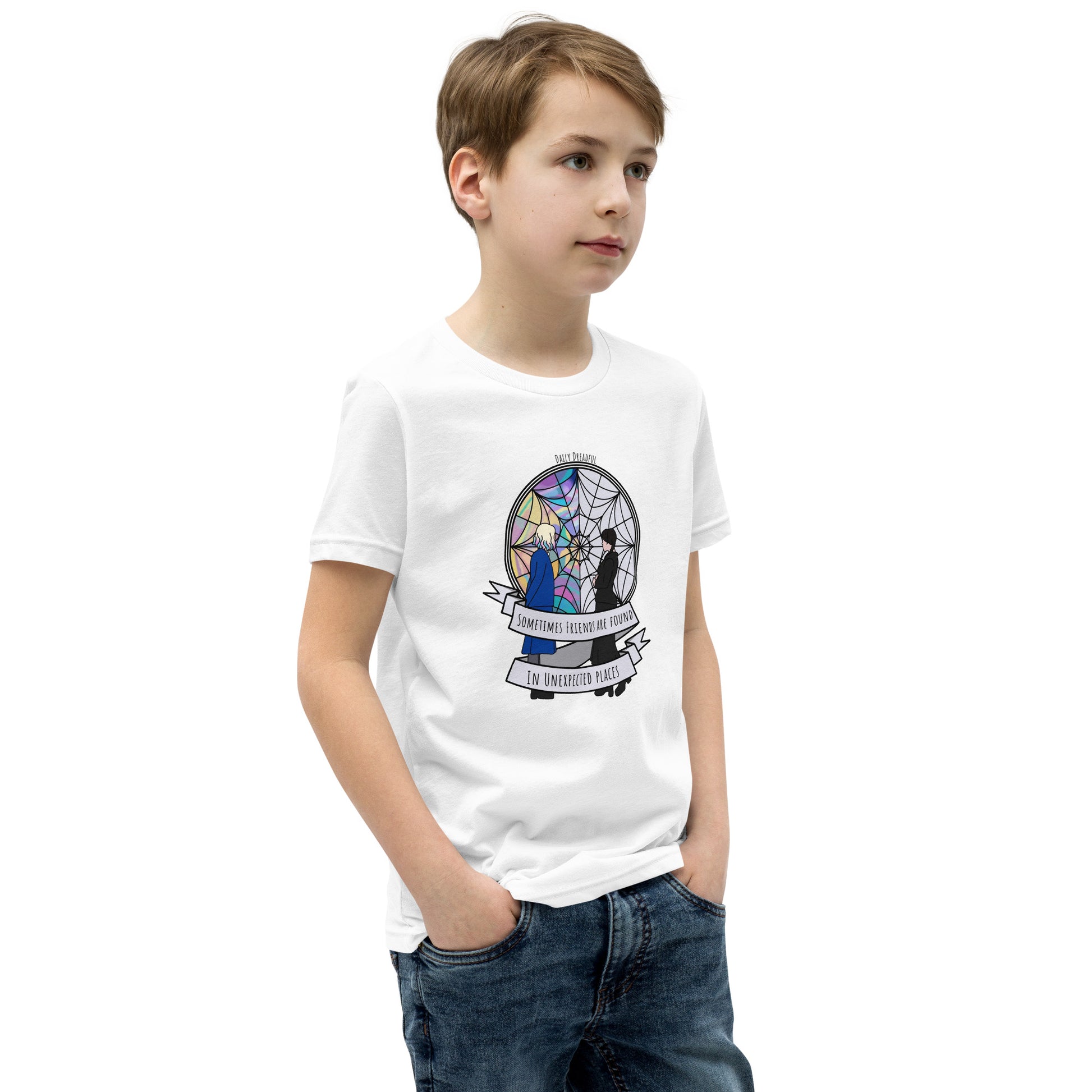 white "BFF's" Youth Short Sleeve T-Shirt from Daily Dreadful